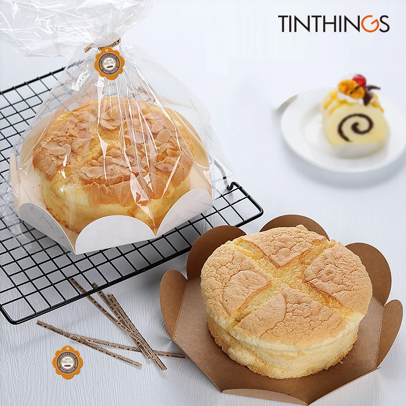 Wedding Supply Shops - 10pcs 6/8inch 쉬폰 케이크 포장 빵