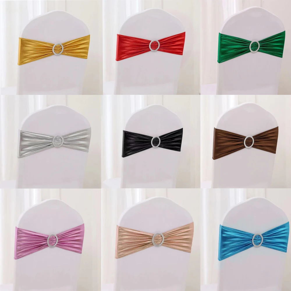 Chair Sash Organza - 10/50/100pc 웨딩 의자 장식 의자 새시