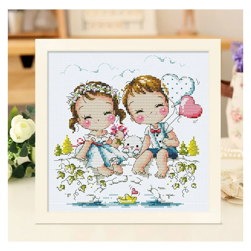 Wedding Package Gold - Amishop 십자수 키트, 러블리 골드 컬렉션,