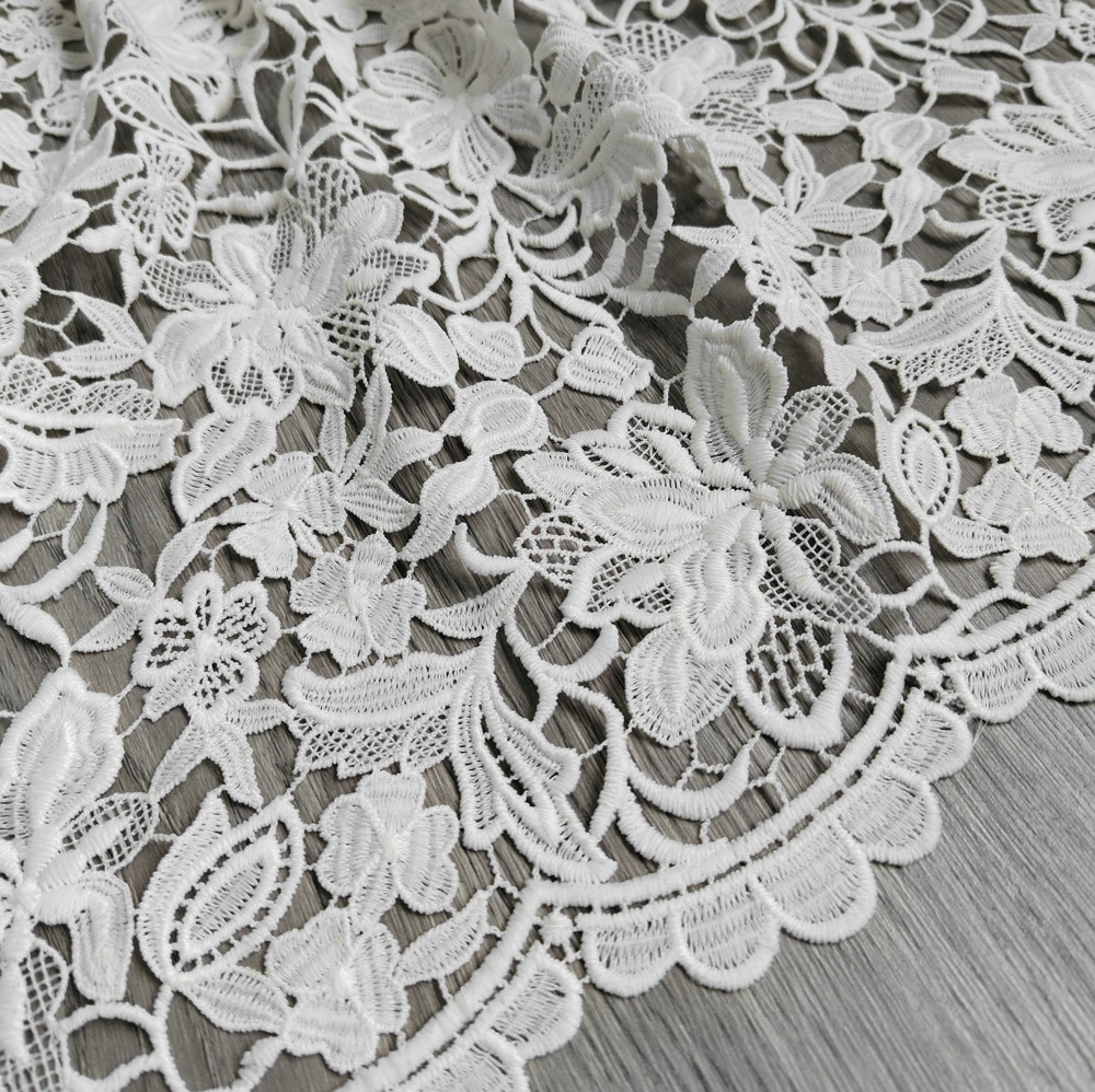 Wedding Solution - 고급스러운 고품질 밀크 실크 수용성 기퓌르