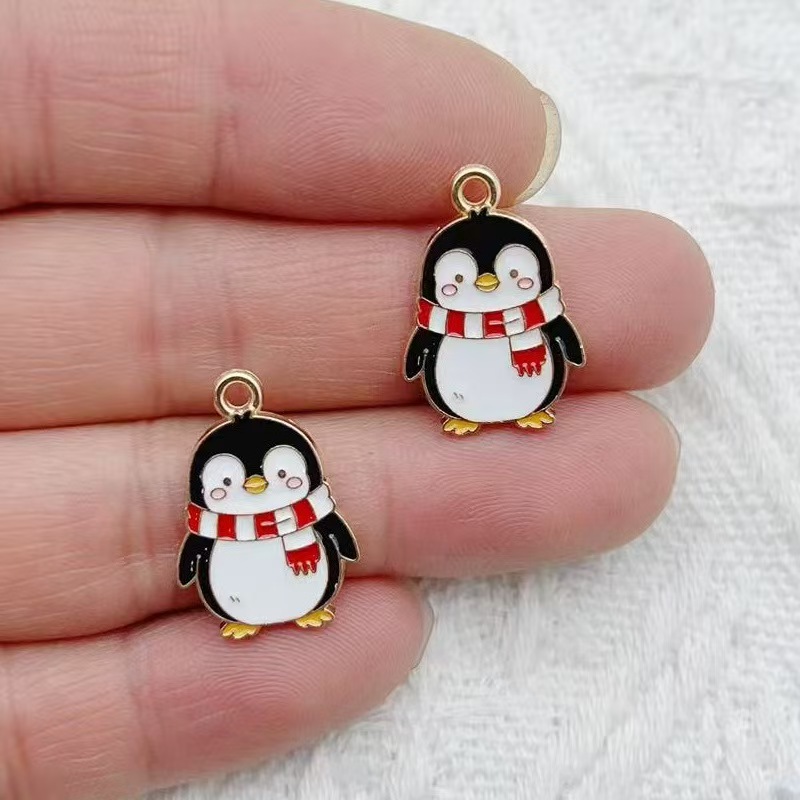 10pcs 만화 펭귄 팬더 DIY 한국어판 키체인 펜던 - Wedding Yes 리뷰 및 가격