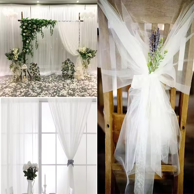 10m 웨딩 장식용 튤 롤 크리스탈 오간자 시스루 원단 - Chair Sash Organza 리뷰 및 가격