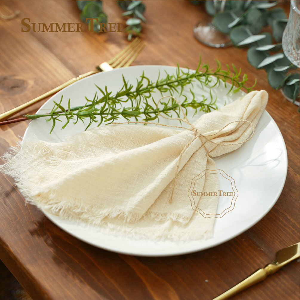 냅킨 코튼 거즈 42x42cm 레트로 치즈 천으로 소박 - Wedding Supply Rentals 리뷰 및 가격