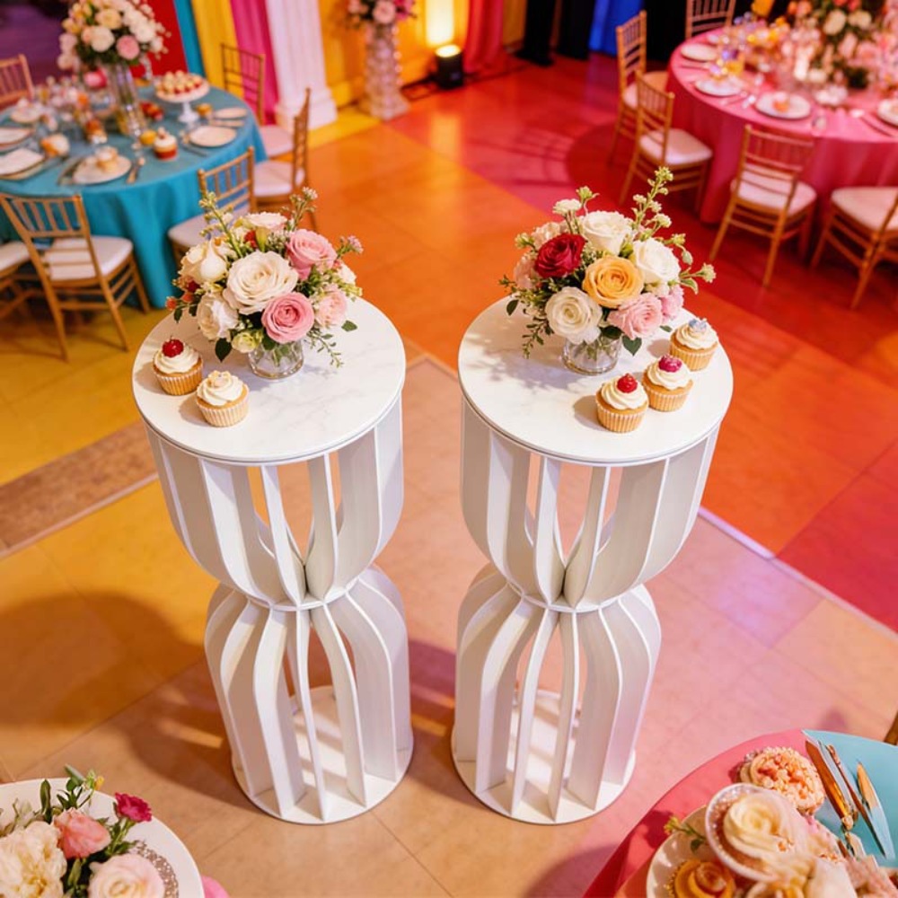 모래시계 모양 PVC 로마 기둥 꽃꽂이 웨딩 케이크 디 - Wedding Supply Rentals 리뷰 및 가격