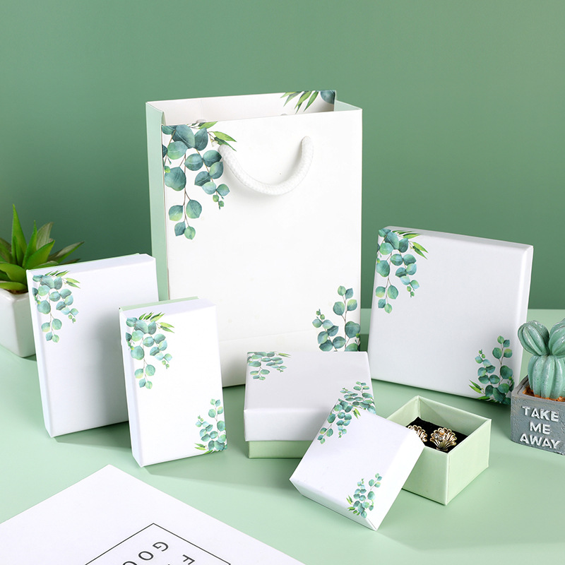 크리에이티브 작고 신선한 잎 보석 가게 반지 귀걸이 목 - Wedding Supply Shops 리뷰 및 가격