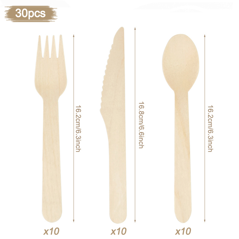 일회용 나무 스푼 포크 나이프 수저 세트, 소박한 결혼 - Wedding Supply Rentals 리뷰 및 가격