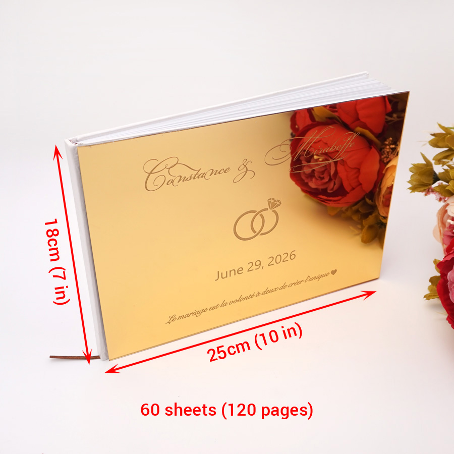 맞춤형 결혼식 아크릴 거울 서명 방명록, 약혼 반지 디 - Personalized Guest Book 리뷰 및 가격