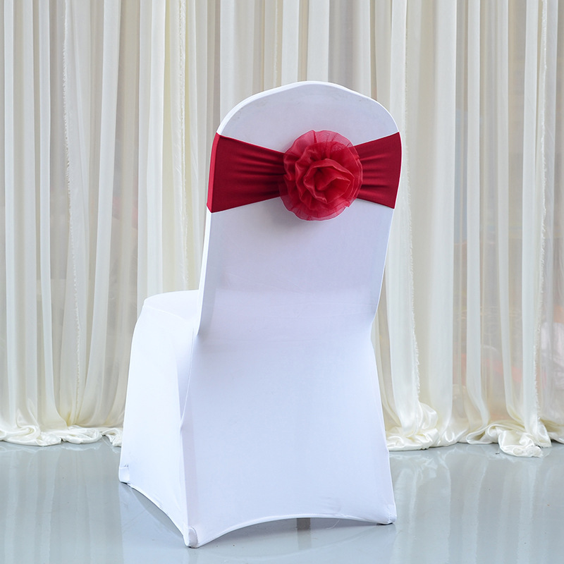 10/20pc 웨딩 장식 의자 새시 백 플라워와 나비  - Chair Sash Organza 리뷰 및 가격